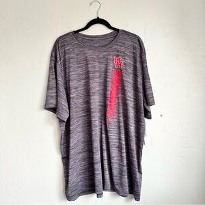 Nike Men UH Houston Cougars Football Short Sleeve Dri-Fit Gray Tee‎ Size 3XL NWT